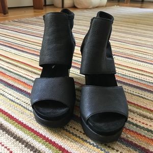 Eileen Fisher Open Toe Wedge Sandal